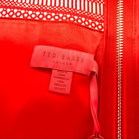 Ted Baker Calizee Lace Insert Skater Dress Size 10 - Picture 8 of 15